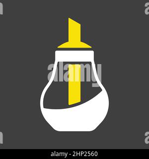 Sugar bowl shaker bottle vector icon Stock Vector