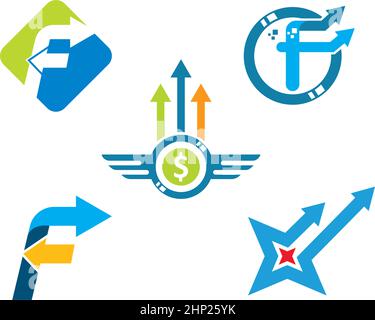 finance business icon vector illustration design template Stock Vector