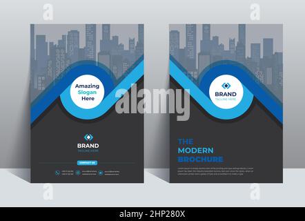 Modern Brochure Catalog Cover Design Template Stock Vector