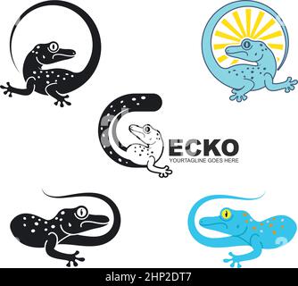 Gecko vector icon illustration design Stock Vector