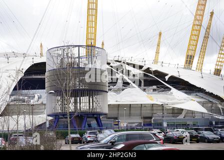 Damage to the roof of the O2 Arena (known as the Millennium Dome when ...