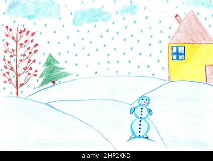 Winter season #164723 (Nature) – Free Printable Coloring Pages
