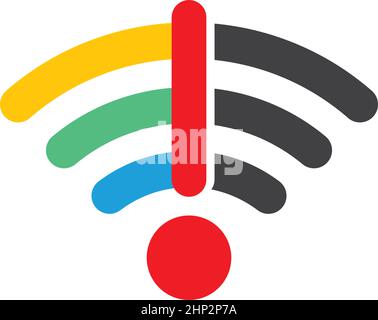 free wifi vector illustration icon Stock Vector