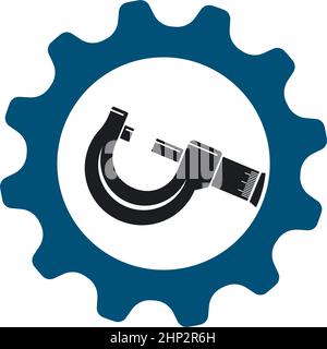 micrometer icon vector illustration design template Stock Vector