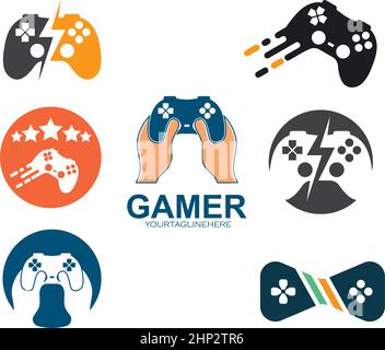 gamer icon vector illustration  design template Stock Vector