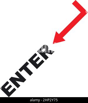 enter keyboard icon vector illustration design Stock Vector