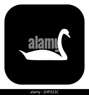 Swan and app icon Stock Photo