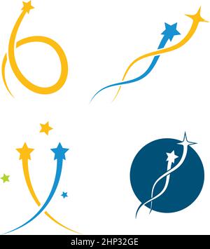 faster star vector  icon illustration design Stock Vector