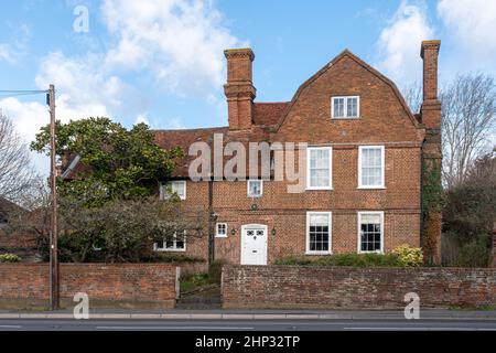 The Old Manor House on High Street, Old Woking village, Surrey, England, UK, a Grade II* Listed Building built on the 17th century Stock Photo