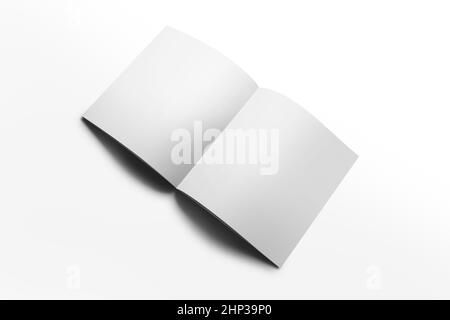 Square Brochure Mockup 3D Rendering Stock Photo