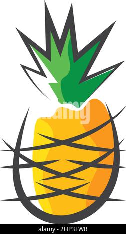 pineapple icon vector illustration design Stock Vector