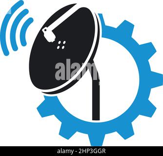 parabolic satellite tv icon vector illustration design Stock Vector
