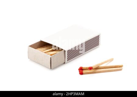 matchstick isolated on white background with clipping path Stock Photo