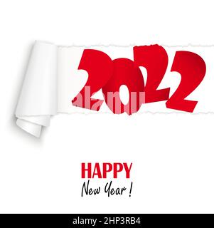 new year 2022 greetings Stock Vector