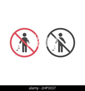 Do not litter, no rubbish red sign Stock Vector