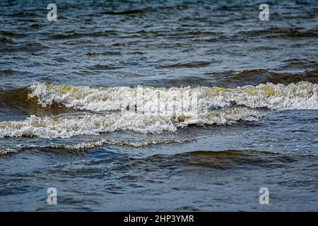 Small waves on the Baltic Sea Stock Photo