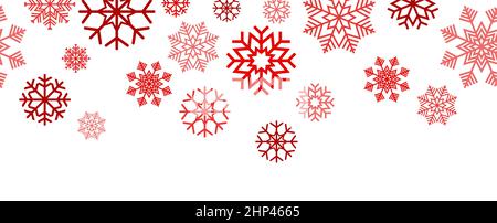 seamless snow stars falling down Stock Vector