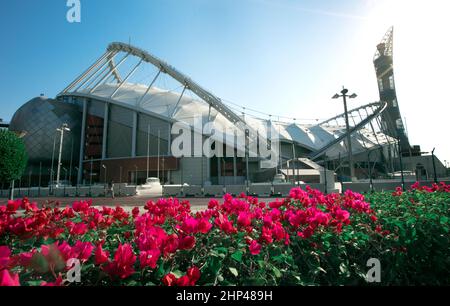 Khalifa International Stadium -ONE OF THE VENUE OF FIFA World Cup Qatar 2022- 18-02-2022 QATAR Stock Photo
