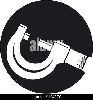 micrometer icon vector illustration design template Stock Vector