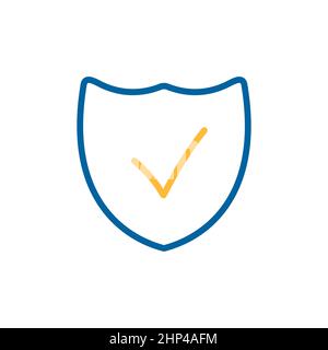 Best protection shield icon. E-commerce sign. Graph symbol for your web site design, logo, app, UI. Vector illustration, EPS10. Stock Photo