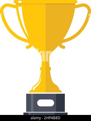Trophy illustration vector icon of winner illustration Stock Vector