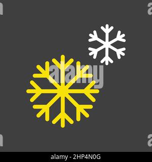 Snowflakes vector icon. Winter sign Stock Vector