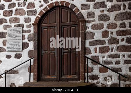 Church at Masca on Tenerife in the Canary Islands Stock Photo