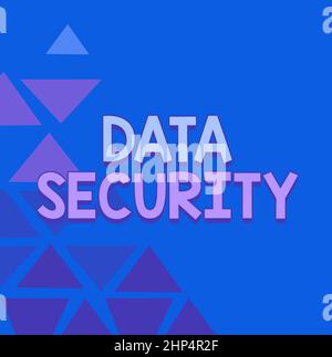 Conceptual caption Data Security, Business approach Confidentiality Disk Encryption Backups Password Shielding Line Illustrated Backgrounds With Vario Stock Photo