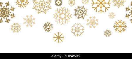 seamless snow stars falling down Stock Vector
