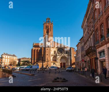 Saint-Etienne Cathedral of Toulouse in Haute Garonne, Occitanie, France Stock Photo