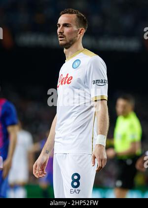 Fabian Ruiz of SSC Napoli during the UEFA Europa League match between FC Barcelona and SSC Napoli at Camp Nou in Barcelona, Spain. Stock Photo