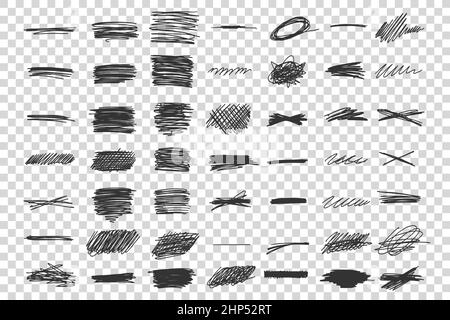 Scribble doodle set Stock Vector