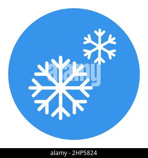 Snowflakes vector icon. Winter sign Stock Vector