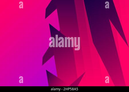 Minimal cover graphic, copy space design. Neon pink blue gradient colors. Abstract 80s texture geometric pattern lines. Dynamic stripes fluid trendy background. Artistic simple modern template vector Stock Vector