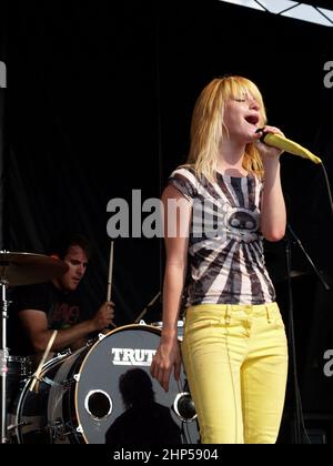 Paramore At Van's Warped Tour 8/3/07 Stock Photo