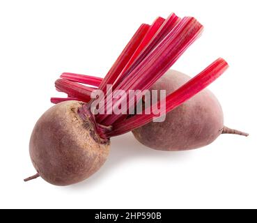 beetroot path isolated on white Stock Photo