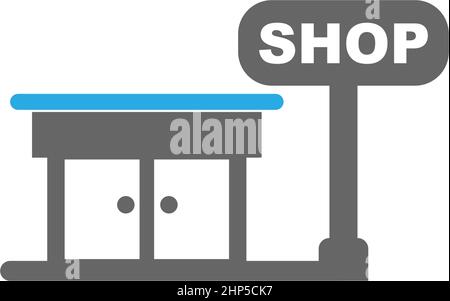 Store icon logo design template Stock Vector