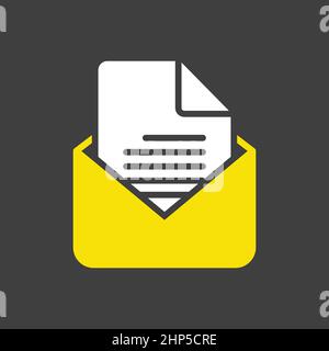 Message vector icon isolated on the white Stock Vector