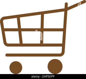 Shopping cart icon design template Stock Vector