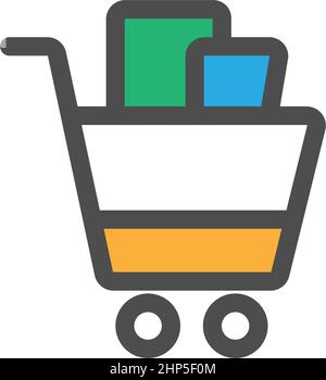 Shopping cart icon design template Stock Vector