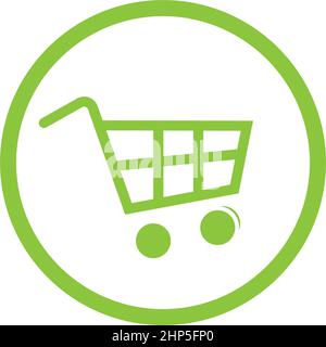 Shopping cart icon design template Stock Vector