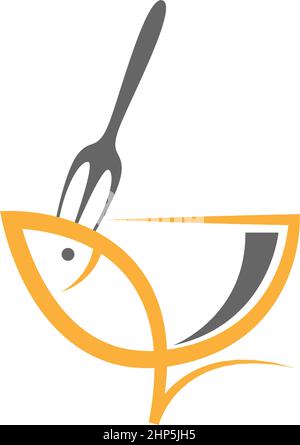 Bowl icon logo flat design template Stock Vector