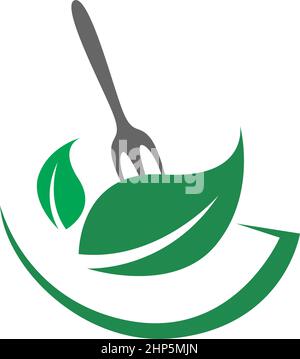Bowl icon logo flat design template Stock Vector