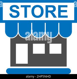 Store icon logo design template Stock Vector