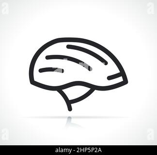 bike or roller skate helmet Stock Vector