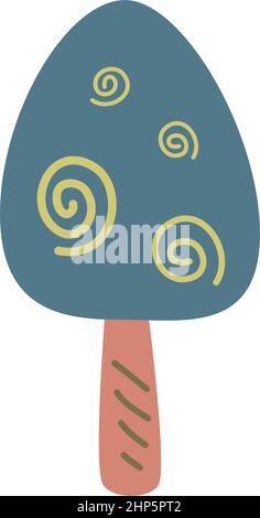 Tree icon vector symbol for nature, ecology and environment in a flat color illustration Stock Vector