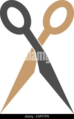 Scissor icon ilustration template Stock Vector