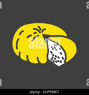 Goat Cheese vector flat icon. Farm animal sign Stock Vector