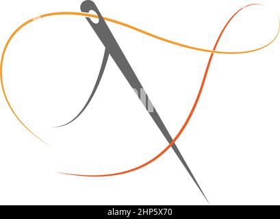 Needle icon logo illustration template Stock Vector