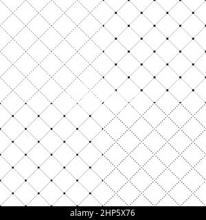 geometric seamless patterns set, black and white vector backgrounds collection. Stock Vector